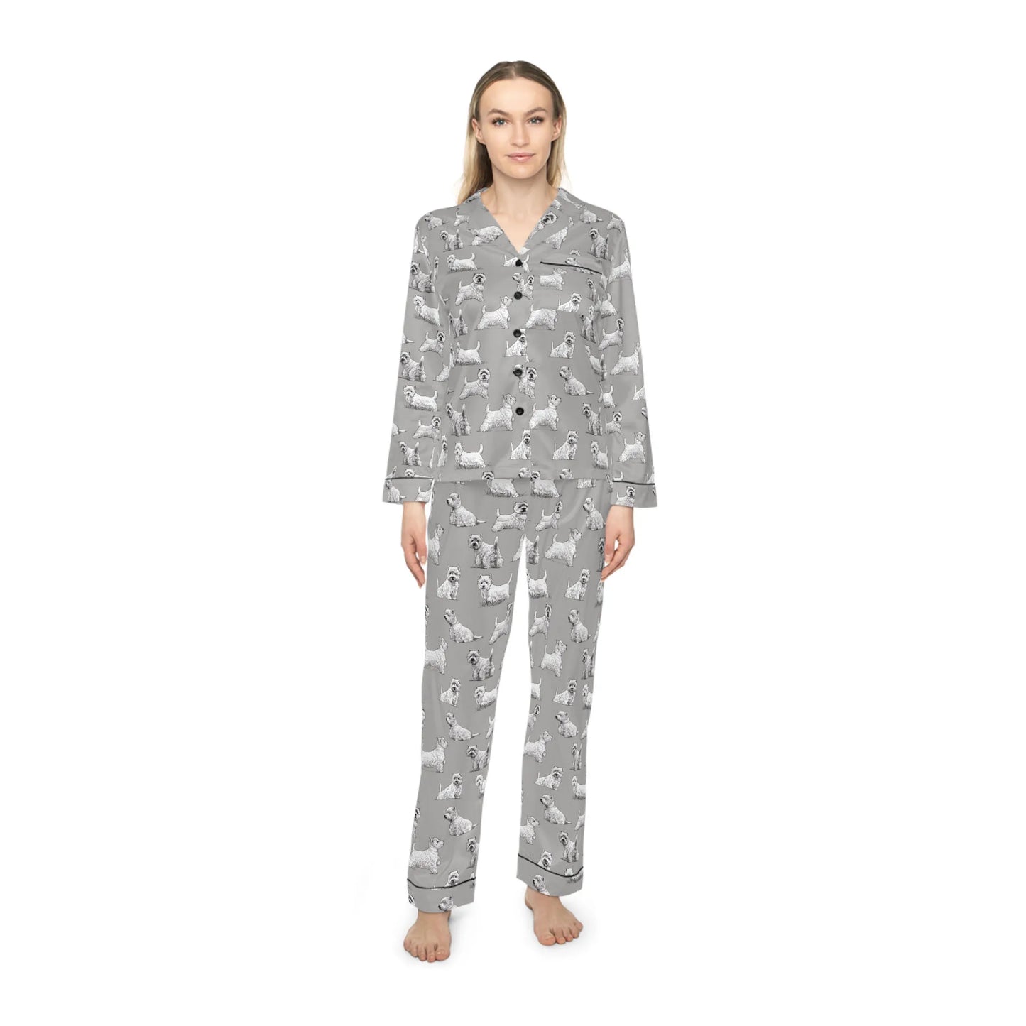 Westie Women's Satin Pajamas