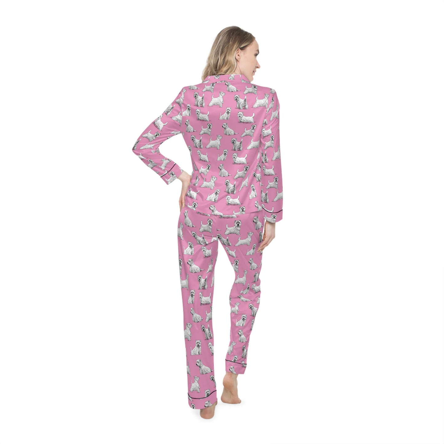 Westie Women's Satin Pajamas