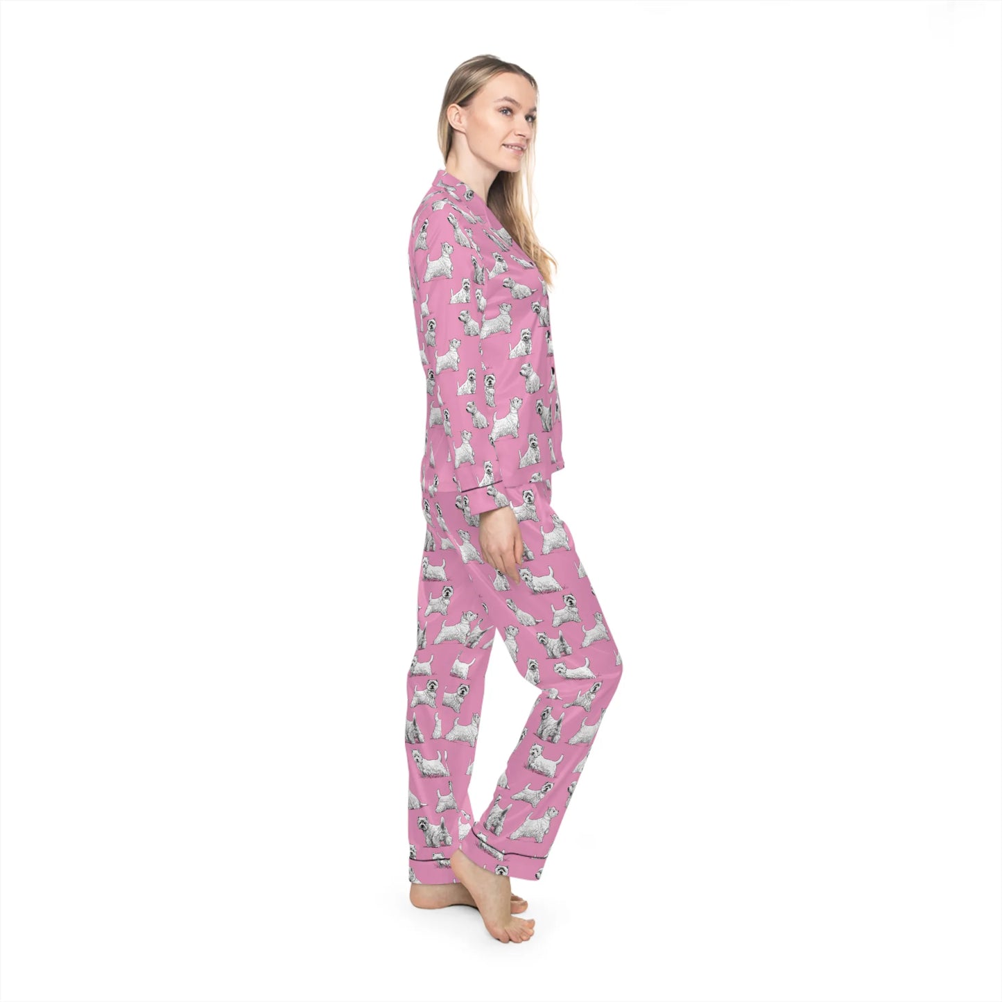 Westie Women's Satin Pajamas