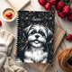 Shih Tzu Flower Spiral Notebook