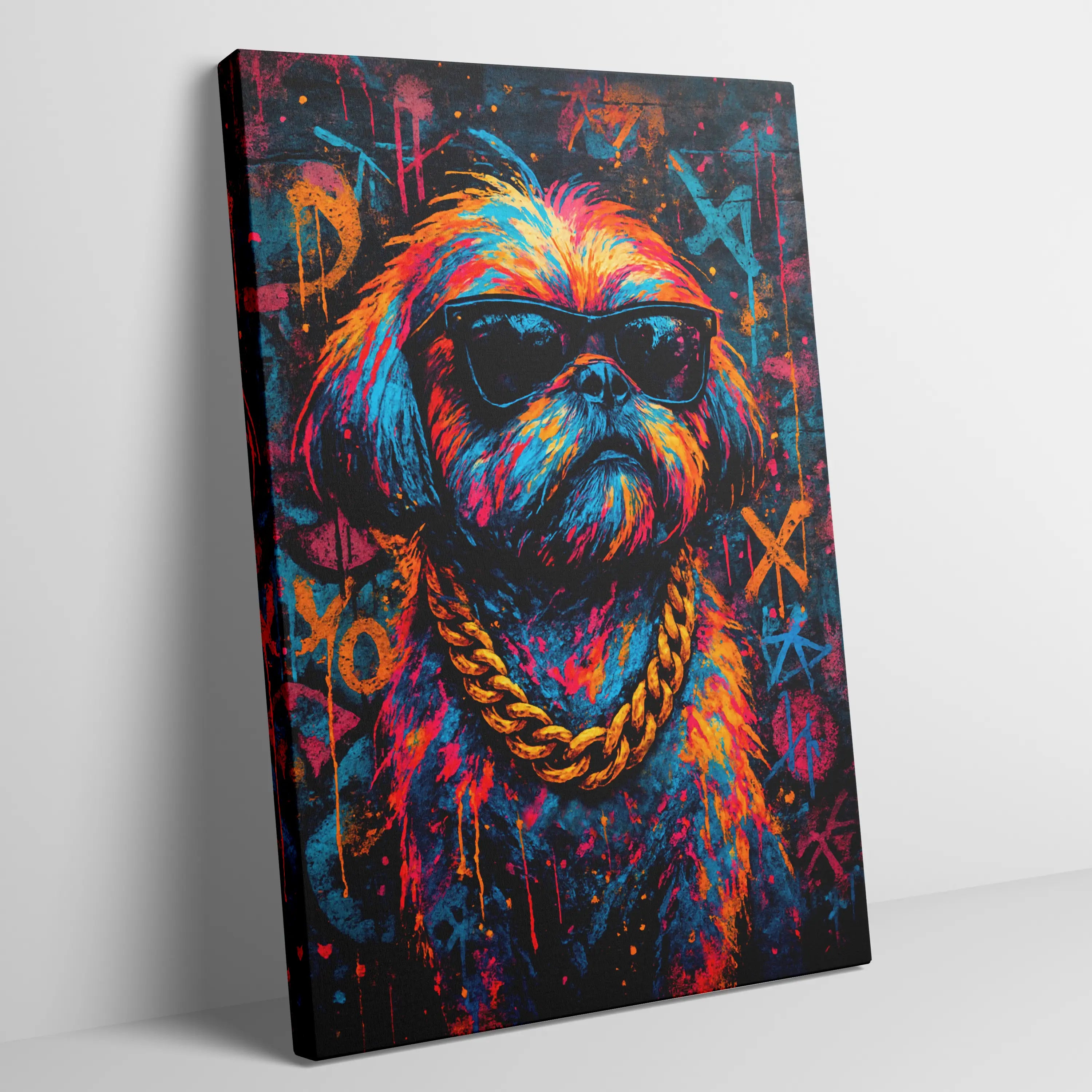 Shih Tzu Graffiti Portrait | Street-Art Painting