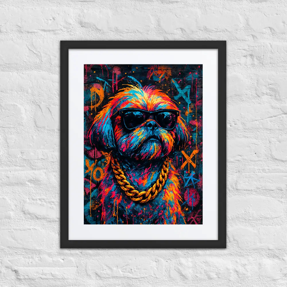 Shih Tzu Graffiti Portrait | Street-Art Painting