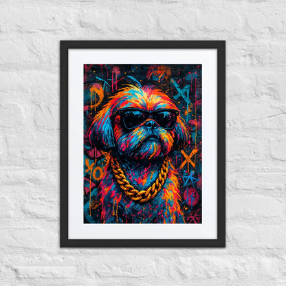 Shih Tzu Graffiti Portrait | Street-Art Painting