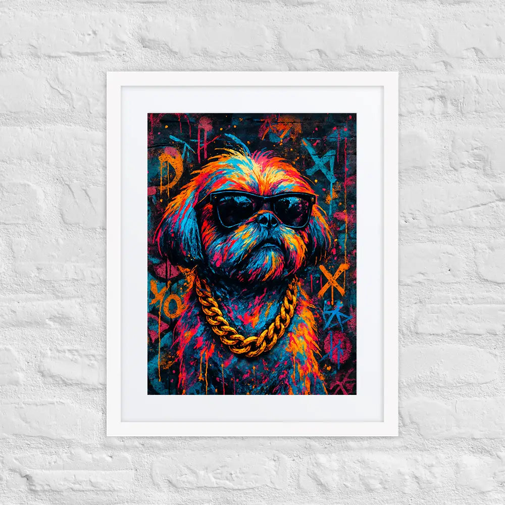 Shih Tzu Graffiti Portrait | Street-Art Painting