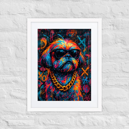 Shih Tzu Graffiti Portrait | Street-Art Painting