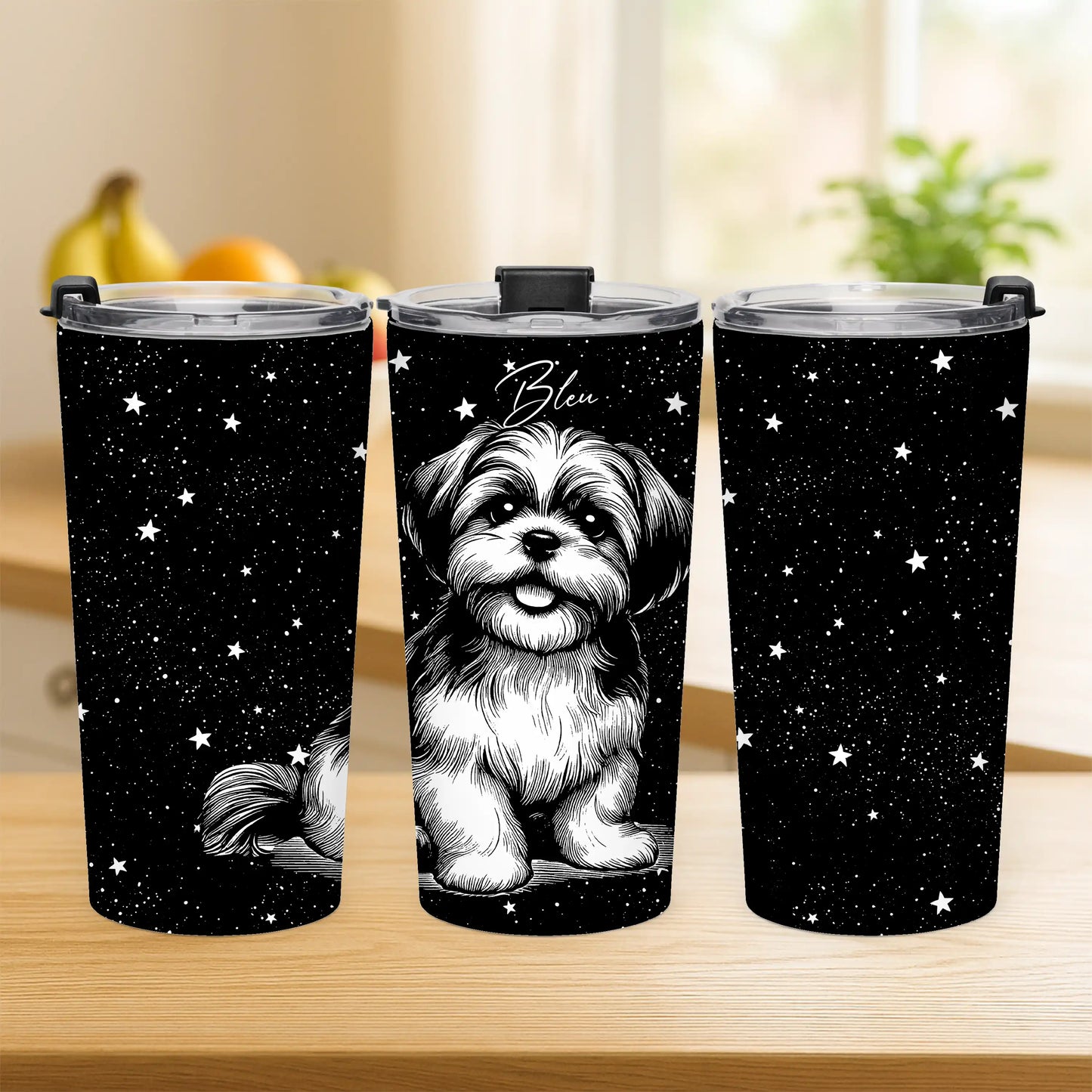 Personalized Shih Tzu Starry Sky Tumbler