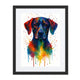 Shorthaired Pointer Abstract Portrait | Splatter Style Painting – Modern Wall Art