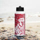 Golden Retriever Stainless steel water bottle with a straw lid