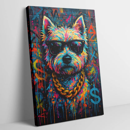 West Highland White Terrier Graffiti Portrait | Street-Art Painting