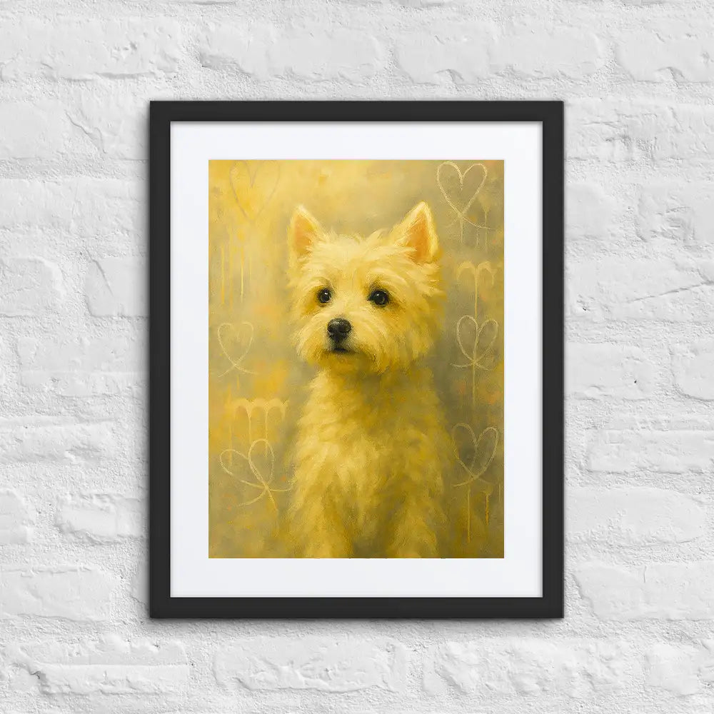 West Highland White Terrier Fine-Art Graffiti Portrait