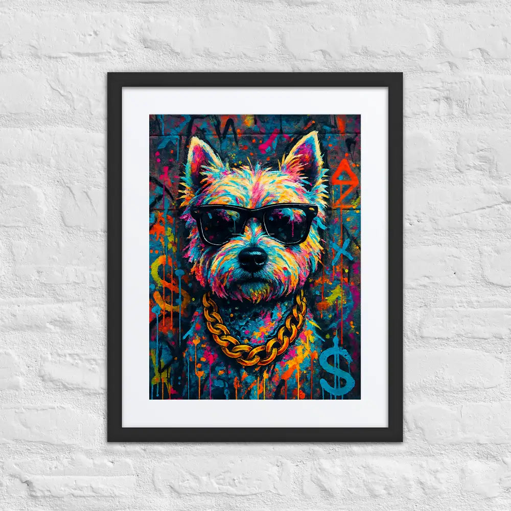 West Highland White Terrier Graffiti Portrait | Street-Art Painting