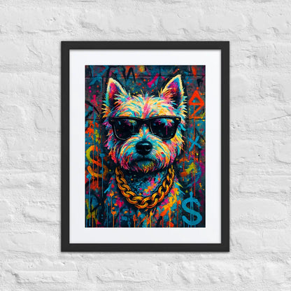 West Highland White Terrier Graffiti Portrait | Street-Art Painting