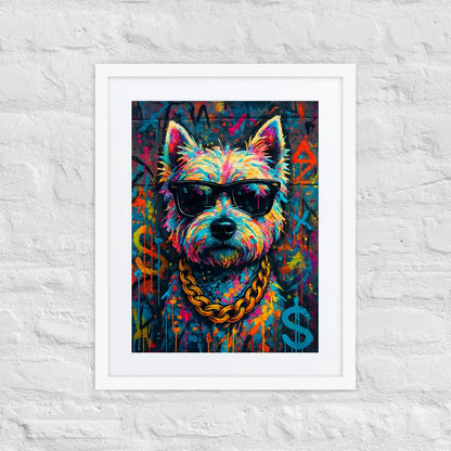 West Highland White Terrier Graffiti Portrait | Street-Art Painting