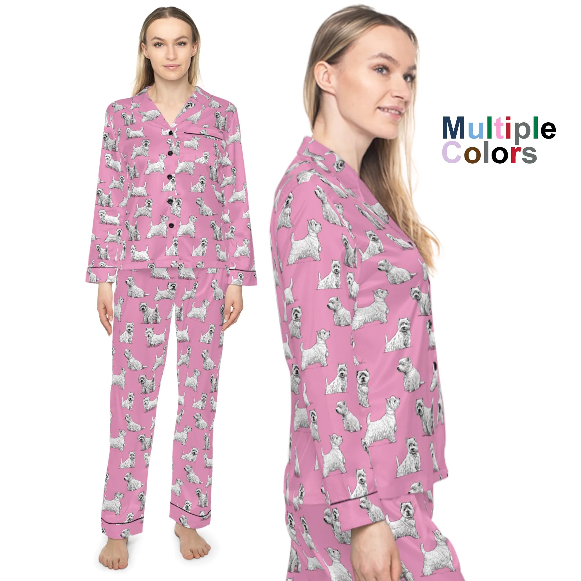 Westie Women's Satin Pajamas