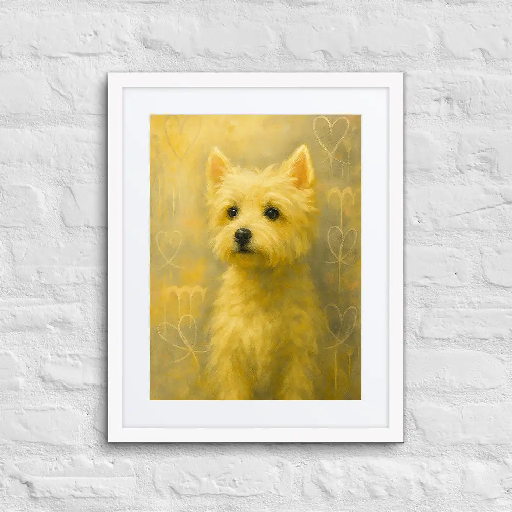 West Highland White Terrier Fine-Art Graffiti Portrait