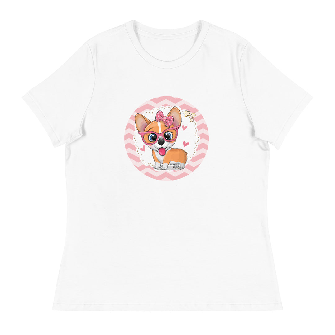 Cute Corgi Pup Women's Relaxed T-Shirt