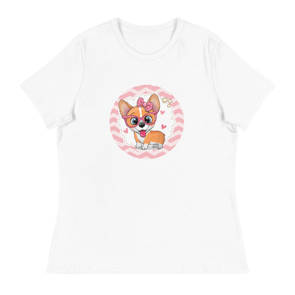 Cute Corgi Pup Women's Relaxed T-Shirt