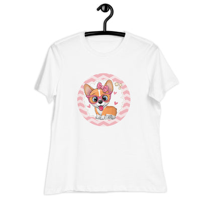 Cute Corgi Pup Women's Relaxed T-Shirt