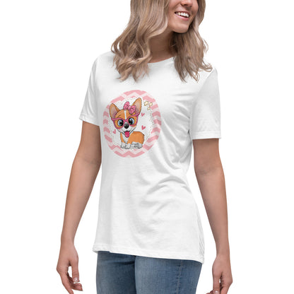 Cute Corgi Pup Women's Relaxed T-Shirt