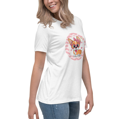 Cute Corgi Pup Women's Relaxed T-Shirt